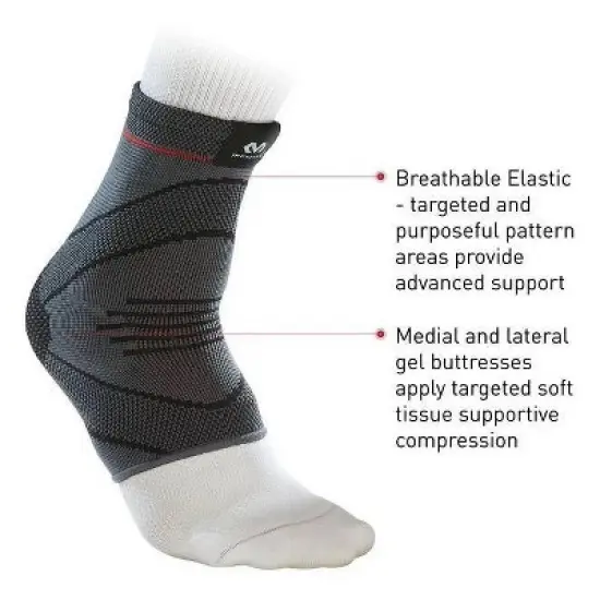 McDavid Sport Compression Knit Ankle Sleeve with Gel Buttress image {2}