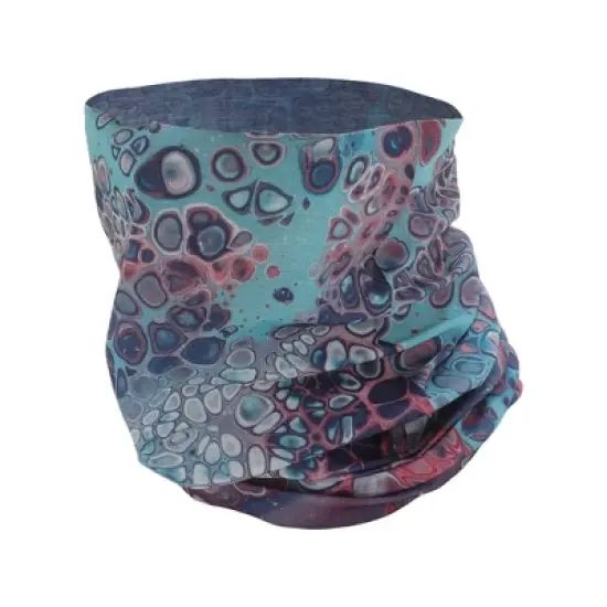 Unique Bargains Sunscreen Bubbles Pattern Face Scarf Mask Cyan Blue 1 Pc image {6}