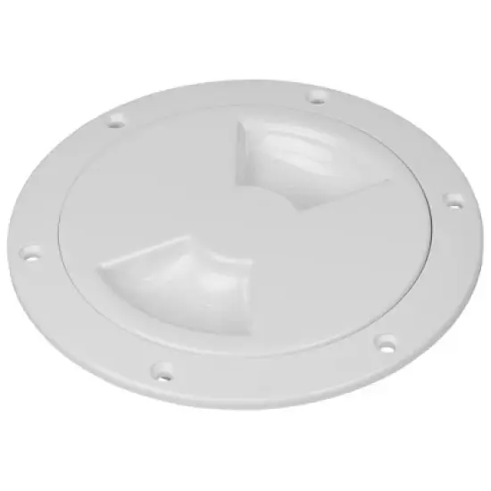 Seadog Quarter-Turn Smooth Deck Plate with Internal Collar - White - 5" - Model 3363501. image {1}