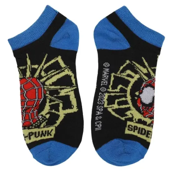 Spider-Man Into The Spider-Verse Multi-Character 5-Pack Women's Ankle Socks image {3}