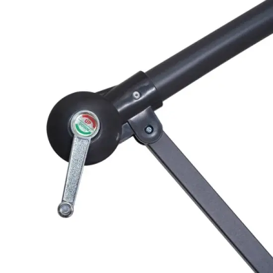 10' x 10' Cantilever Patio Hanging Umbrella with Crank and Cross Base Red - Wellfor image {9}