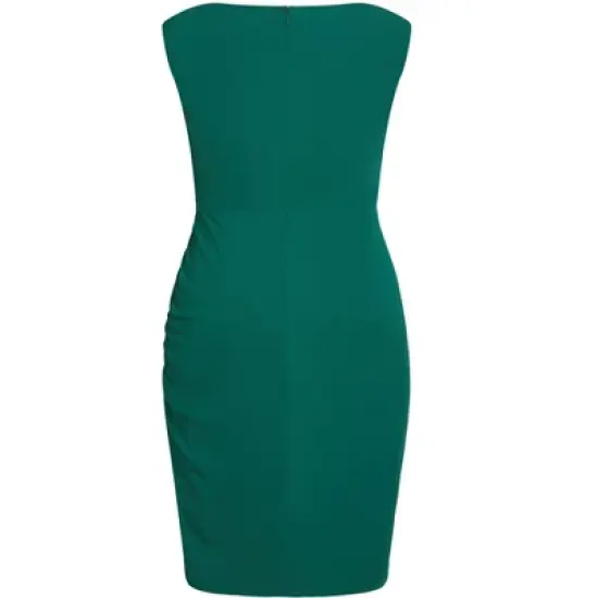 Women's Plus Size Side Split Dress - sea green | CITY CHIC image {5}