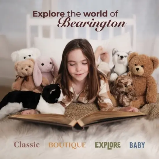 Bearington Christa Cane Stuffed Animal, 14.5 Inch, Christmas Teddy Bear Plush Decoration, For Ages 3-14 image {4}