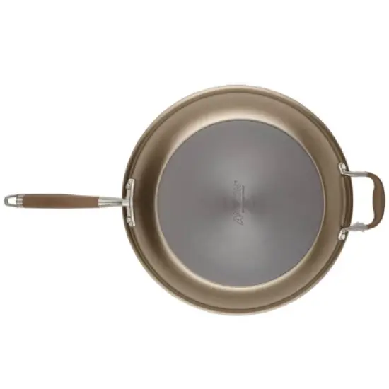 Anolon Advanced Home 14.5" Open Fry Pan with Helper Handles Bronze image {7}