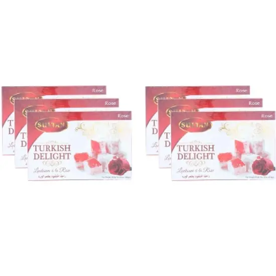 Sultan Candy Turkish Delight Rose - Pack of 6 - 16 OZ image {2}