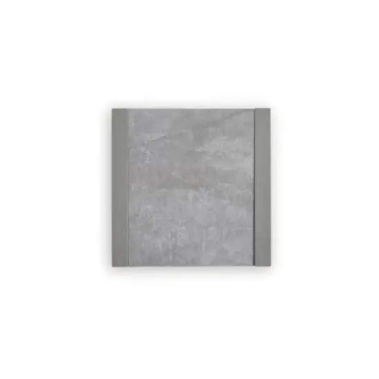 Signature Design by Ashley Moonlight View Outdoor End Table - Modern 23" Square Side Table with Weather-Resistant Sintered Stone Top - Gray image {3}