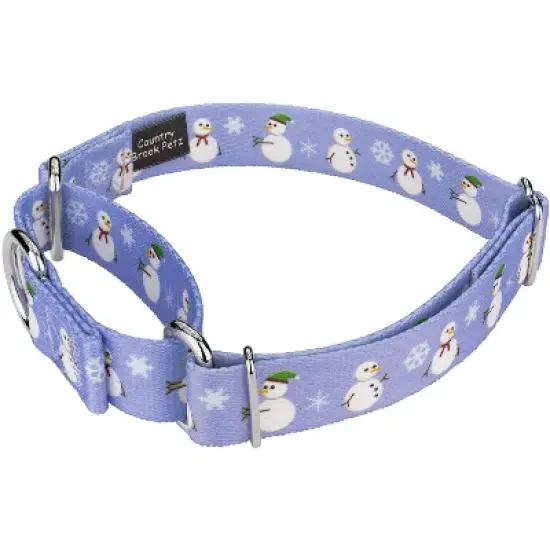 Country Brook Petz Snowman Martingale Dog Collar image {1}