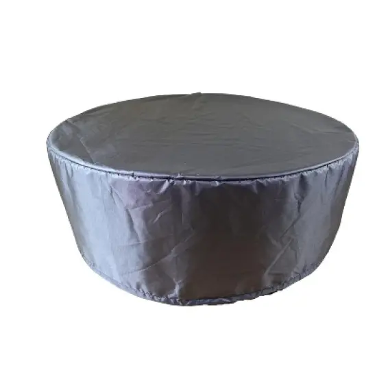 Summerset Shield Gold 2-Layer Polyester Fabric Outdoor Dining Set Round Cover, Charcoal Grey image {6}
