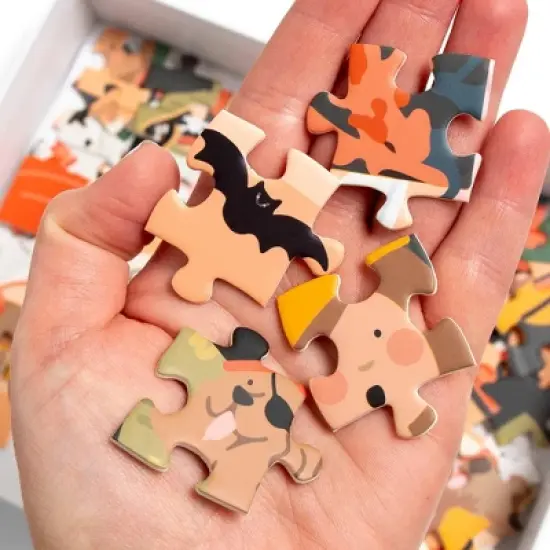 Trick or Treat Puzzle - 300pc: Pippi Post Holiday Jigsaw, Shapes & Colors, Paperboard Material image {5}