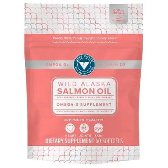 Trident Pure Catch Wild Alaska Salmon Oil Softgels - 60ct image {7}