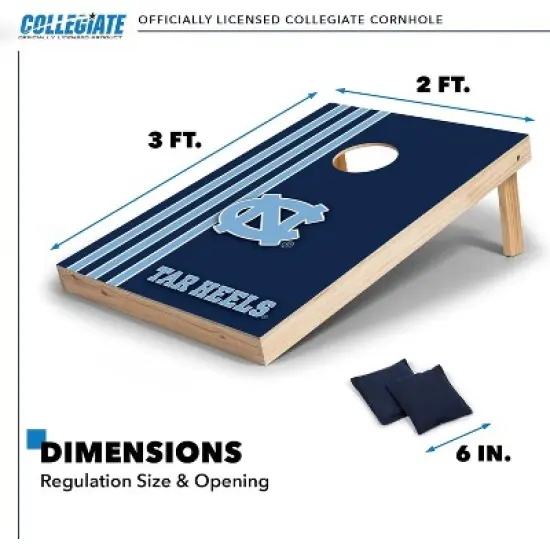 NCAA North Carolina Tar Heels 2'x3' Wood Cornhole Set image {5}