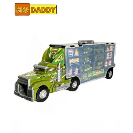 Big Daddy Army Transport Truck Military Toy Truck Emergency Quick Release Effect image {1}