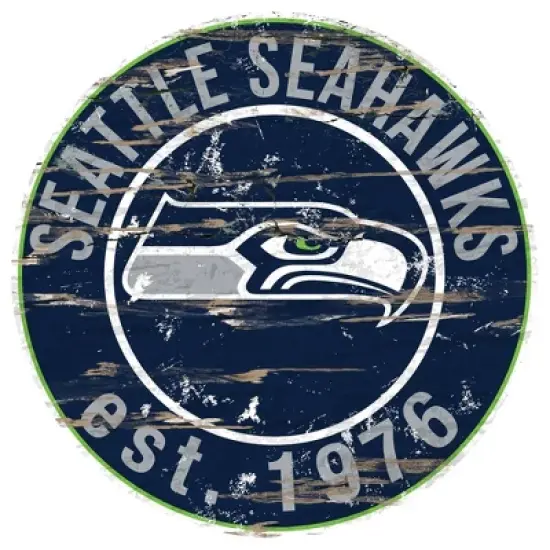NFL Seattle Seahawks Established 12" Circular Sign image {1}
