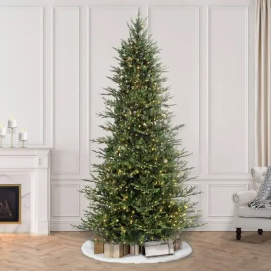 9ft Pre-Lit Full Berkshire Fir Artificial Christmas Tree - Puleo image {1}