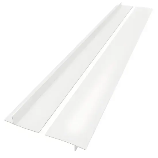 Kitcheniva Silicone Gap Sealing Strip for Kitchen Stove 2 Pcs White image {2}