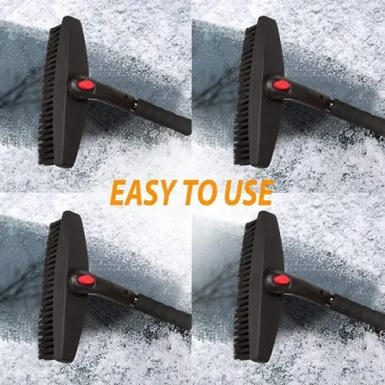 Zone Tech Car 3-in-1 Replaceable Heads Snow Shovel Kit  Portable Snow Removal Shovel, Ice Scraper, and Snow Shovel Car Set image {6}