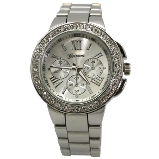 Olivia Pratt Rhinestone Roman Numeral Boyfriend Watch image {6}