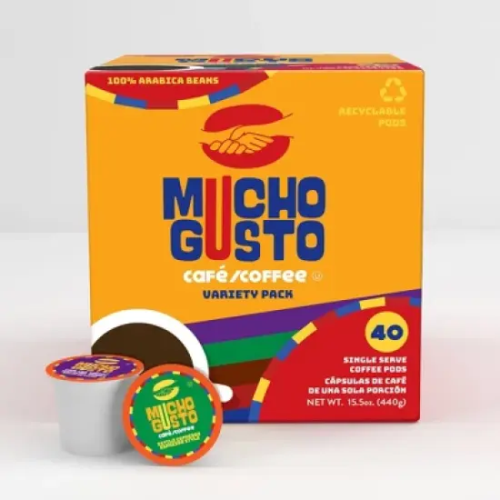 Mucho Gusto Coffee Variety Pack Flavored Pods,Compatible Keurig 2.0 Brewers,40Ct image {7}