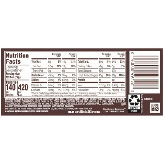 M&M's Milk Chocolate Candy - 3.1oz image {10}