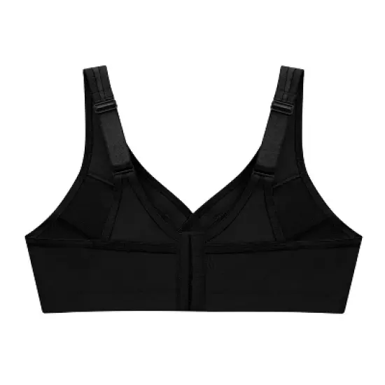 Glamorise Womens MagicLift Active Support Wirefree Bra 1005 Black image {4}
