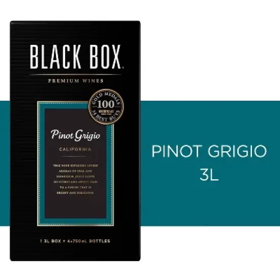 Black Box Pinot Grigio White Wine - 3L Box Wine image {1}