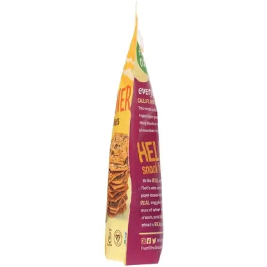 Real Food From The Ground Up Everything Cauliflower Snacking Crackers - Case of 6/3.5 oz image {3}