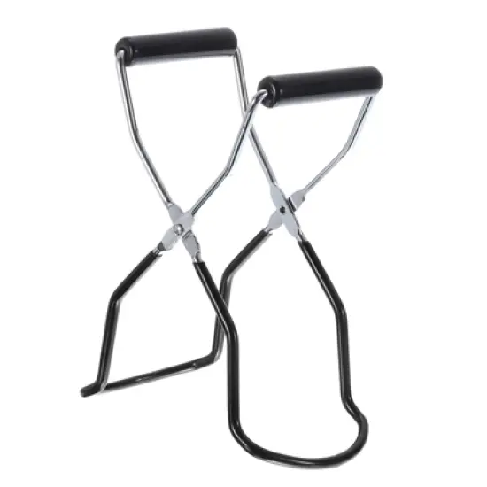 Unique Bargains Sturdy Canning Jar Lifter Tongs with Rubber Grips Handle image {4}