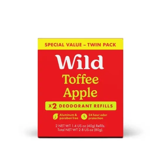 Wild Cosmetics Aluminium-Free Duo Deodorant - Toffee Apple image {7}