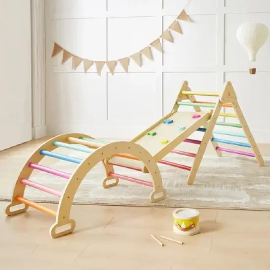 Tiny Land&reg; 7-in-1 Rainbow Climbing Set image {10}