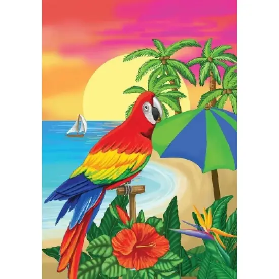 Briarwood Lane Garden Flag 18x12.5 For Outdoor Paradise Parrot Summer Garden Flag Flag For Summer Garden Flag Flags For Outside image {4}