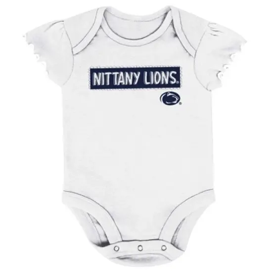 NCAA Penn State Nittany Lions Infant Girls' 3pk Bodysuit Set image {3}
