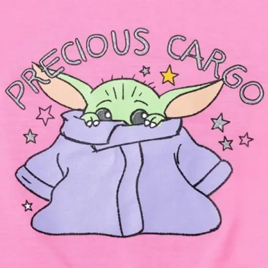 Star Wars The Child Girls Graphic T-Shirt Shorts and Scrunchie 3 Piece Outfit Set image {5}