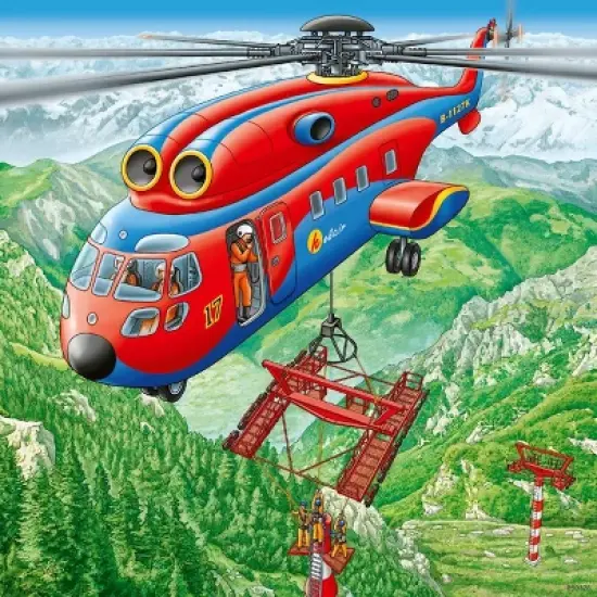 Ravensburger Above the clouds Jigsaw Puzzle Set - 3 x 49pcs image {4}