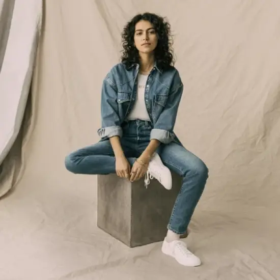 Levi's Womens Anika NM EMB 2 Canvas Floral Embroidered Casual Sneaker Shoe image {6}