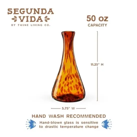 Twine Segunda Vida Recycled Decanter, Wine Carafe image {2}