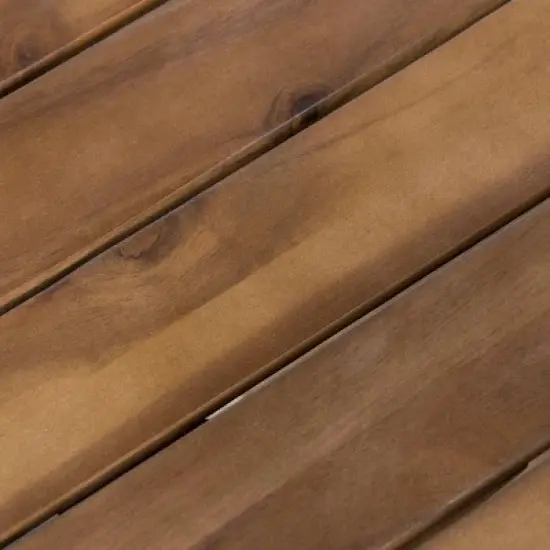 Torrens 7pc Acacia Wood/Wicker Patio Dining Set - Brown - Christopher Knight Home image {6}