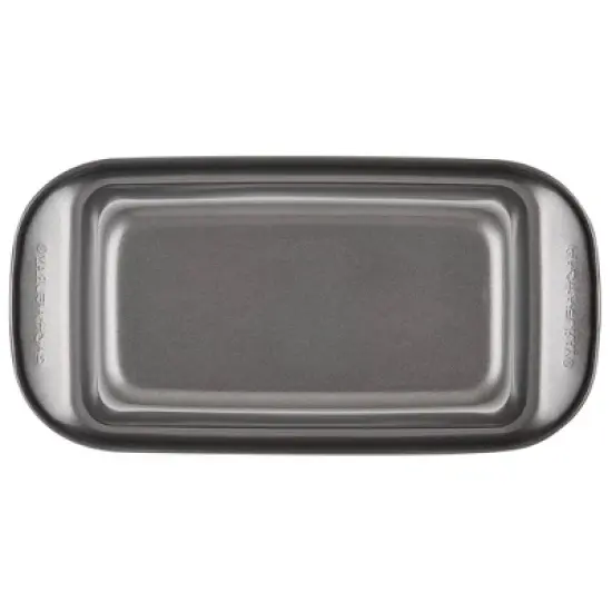 Rachael Ray 2pc Meatloaf Pan Set: Nonstick Steel Baking Dish, Dishwasher-Safe, Gray, Rectangle, 13.25" x 6.5" image {2}