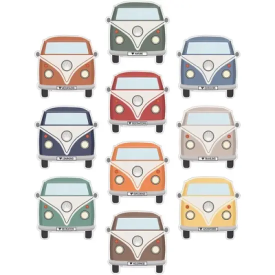 Teacher Created Resources&reg; Moving Mountains Road Trip Camper Vans Accents, 30 Per Pack, 3 Packs image {1}
