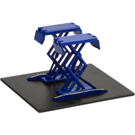 Automotive Double Scissor Lift Blue "Double Scissor Lifts" Series 1 1/64 Diecast Model by Greenlight image {1}