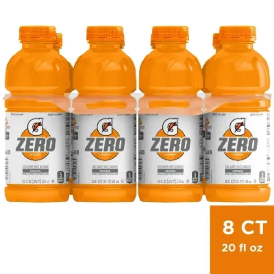 Gatorade G Zero Orange Sports Drink - 8pk/20 fl oz Bottles image {4}