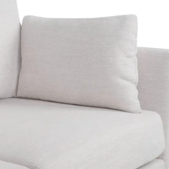 Feichko Contemporary Fabric Pillow Back 3 Seater Sofa - Christopher Knight Home image {9}