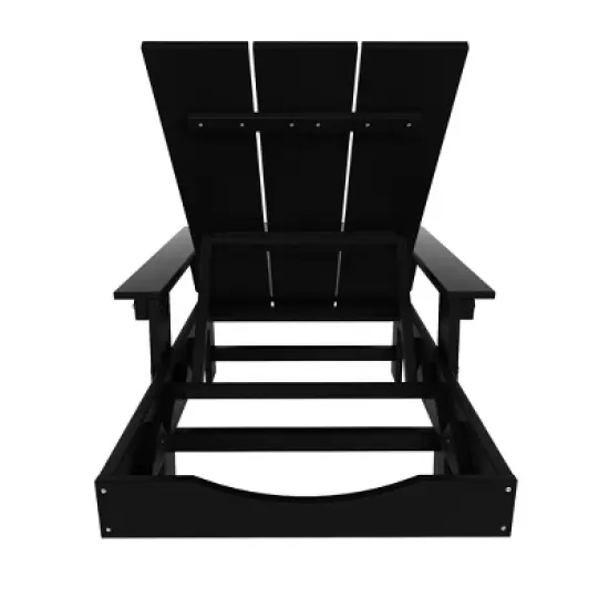 WestinTrends Ashore Modern Reclining Chaise Lounge With Arms & Wheels image {4}