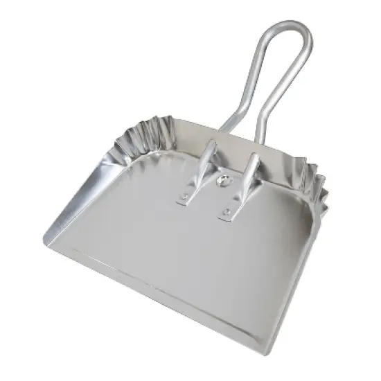 Amaroq Aluminum Stays-Flat Dustpan Lightweight Rust-Proof Aluminum Large 16" Wide image {2}