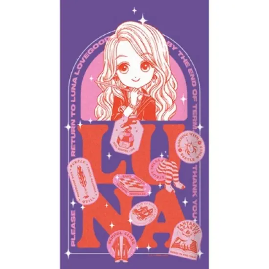 Women's Harry Potter Anime Luna Belongings Racerback Tank Top image {1}