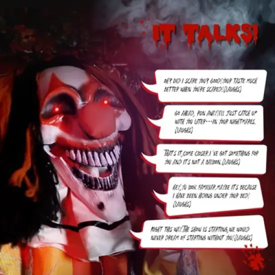 Slickblue Giant 8.2 FT Halloween Standing Prop with LED Lights & Interactive Scary Sounds for Outdoor Decor image {6}