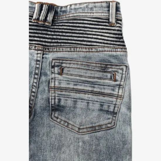 X RAY Boy's Stretch Moto Jeans image {3}