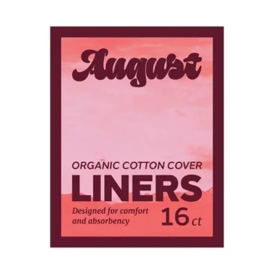 Its August Organic Panty Liners - 16pk image {7}
