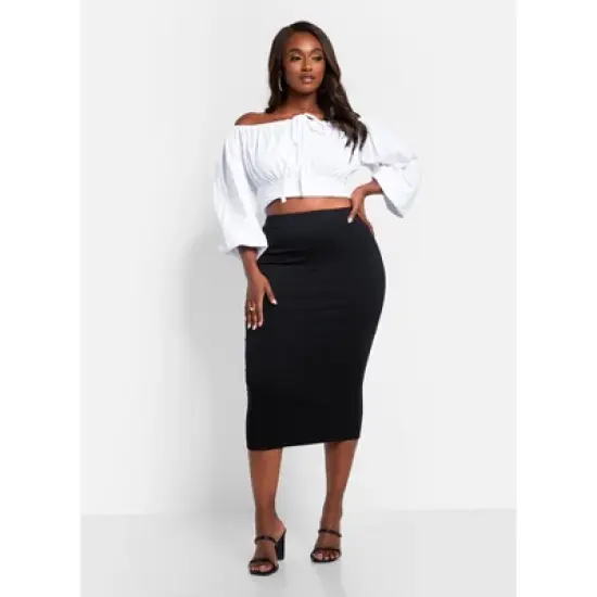 Rebdolls Women's Essential Midi Bodycon Skirt image {5}