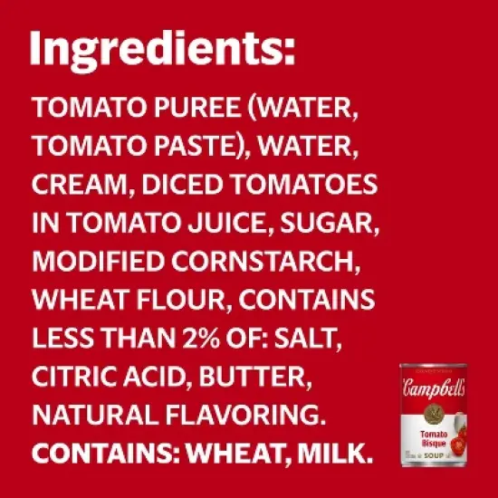 Campbell's Condensed Tomato Bisque Soup - 11oz image {7}