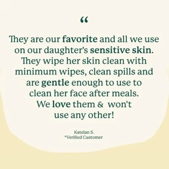 EcoPeaCo. Unbleached Baby Wipes Made with Soft Bamboo Viscose & 99% Water image {9}